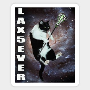 Lacrosse Cat Sticker